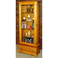 #1058 Solid Pine Display Cabinet